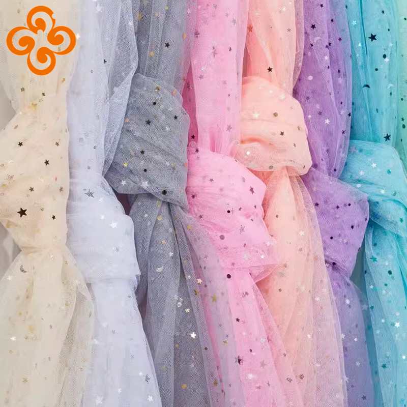 Crystal Mesh Fabric - 100x150cm Princess Tulle Fabric for Sewing