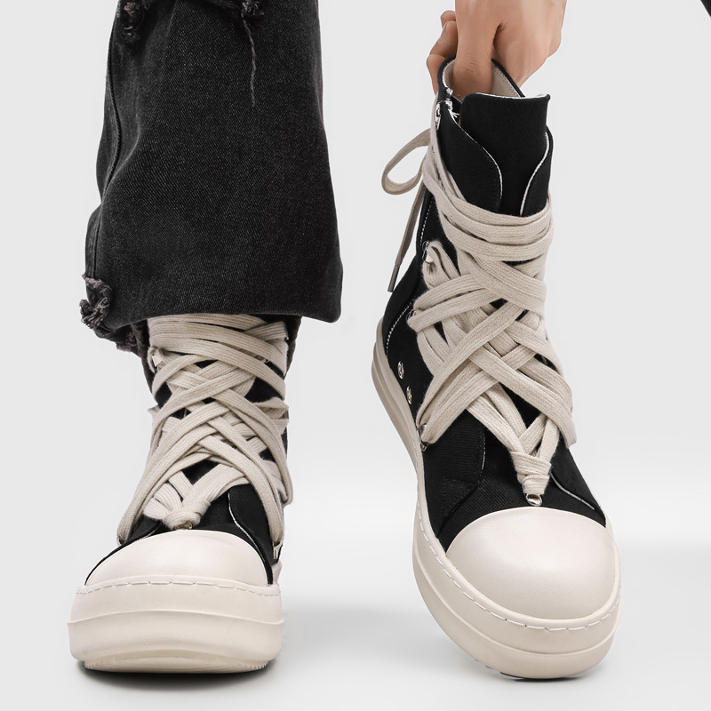 High Quality Men's High Top Ca - огляд і ціна Guipure Lace Panel