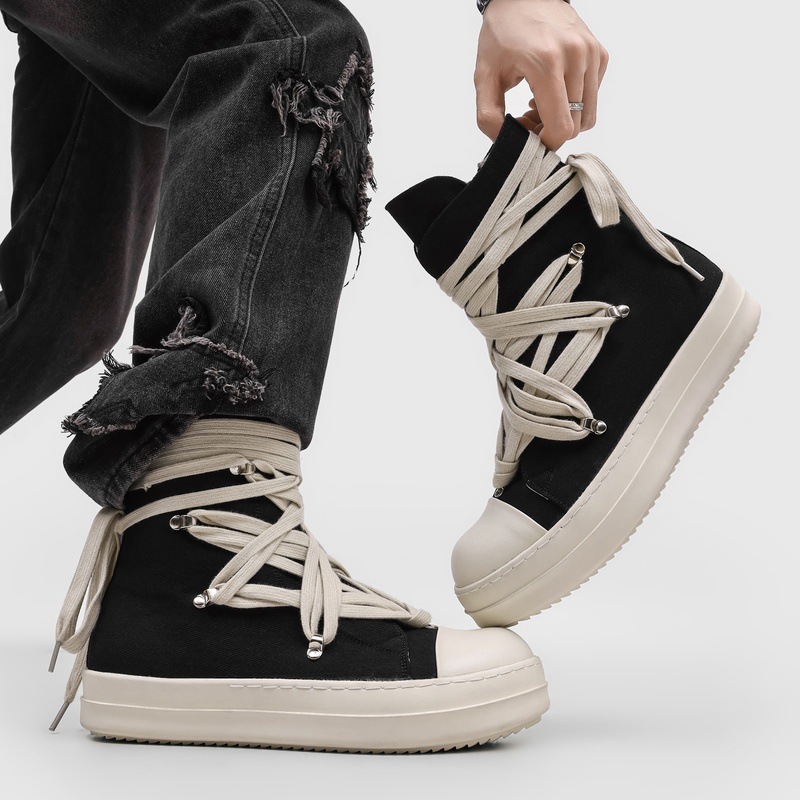 High Quality Men's High Top Ca - огляд і ціна Guipure Lace Panel