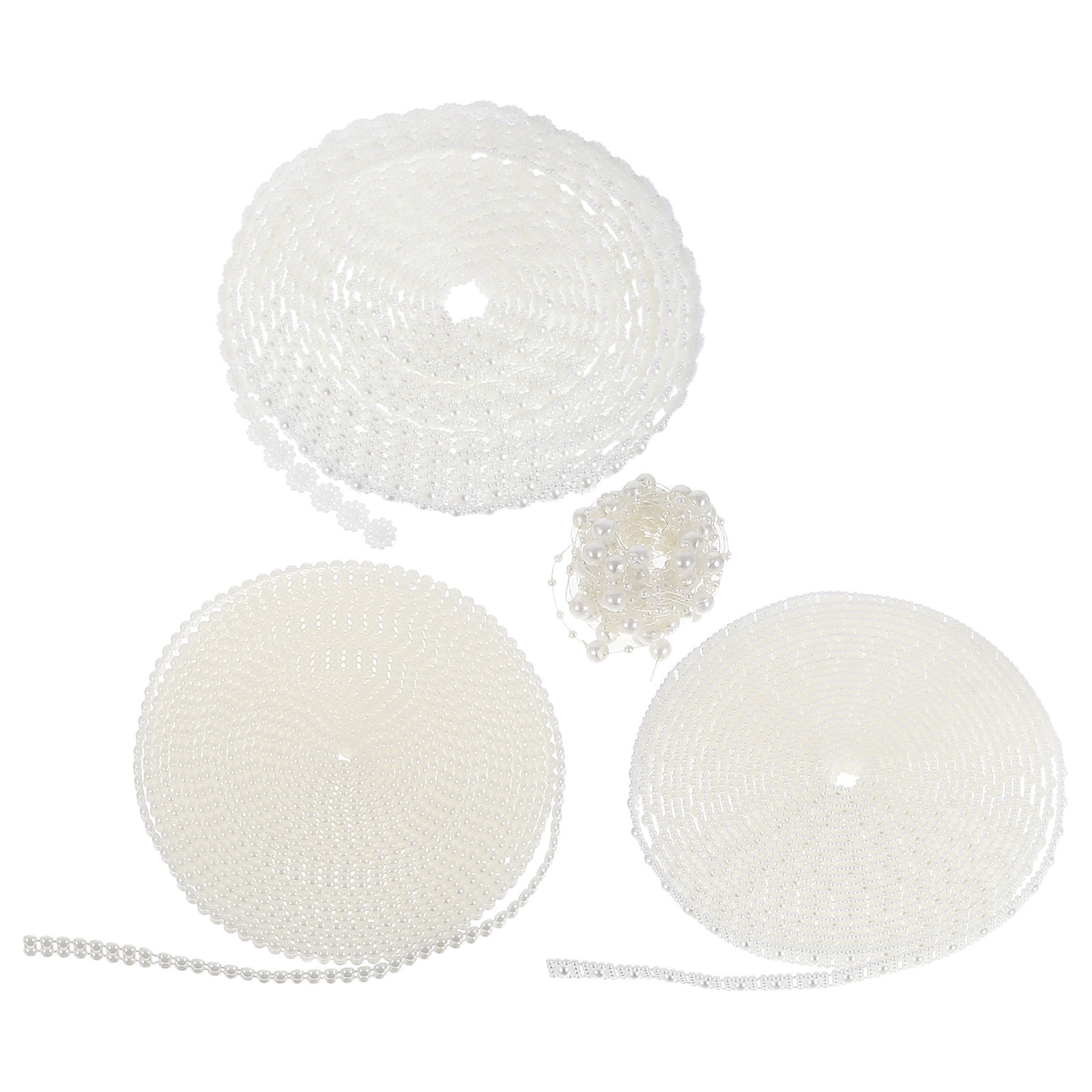 4 Rolls Artificial Pearl Beads - огляд і ціна Pearl Trim Chain