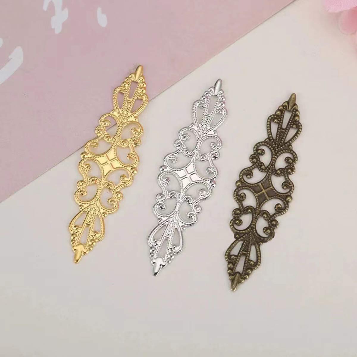 200PCS Hollow Rhombus Charm Fi - огляд і ціна Embellishment Crafts