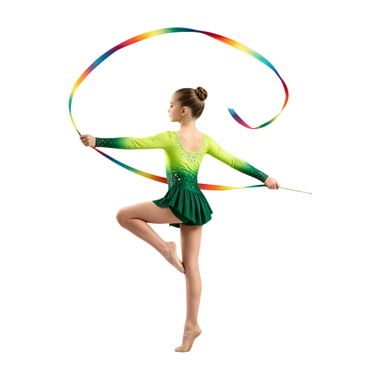 Kids Girls Rhythmic Gymnastics - огляд і ціна Rhinestone Banding Trim