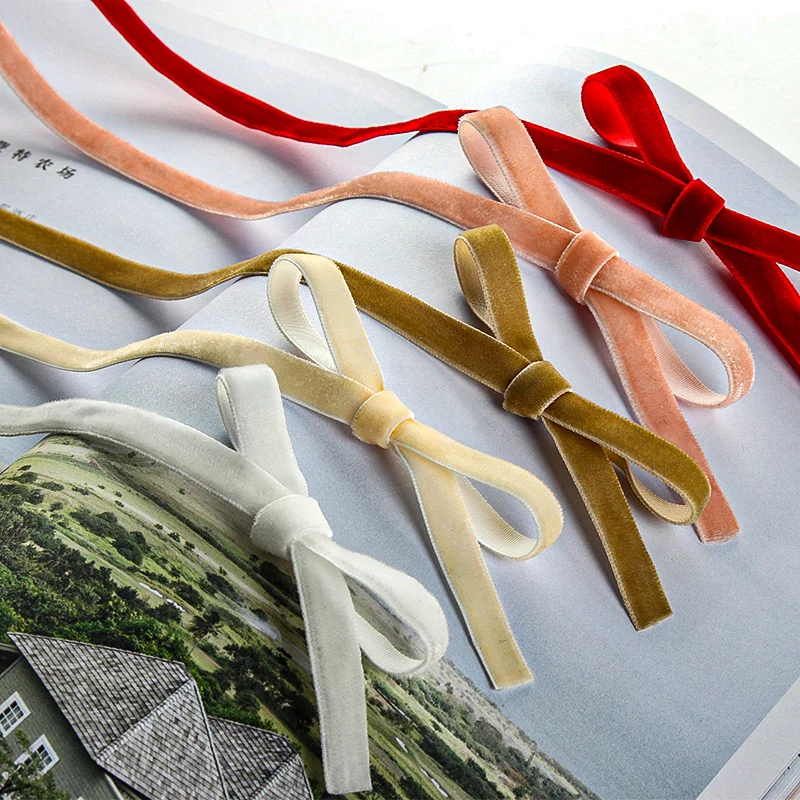 50Yards/roll Velvet Flocking R - огляд і ціна Velvet Ribbon Roll