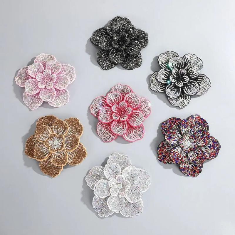 1pc Three-dimensional Camellia - огляд і ціна Sew On Rhinestone