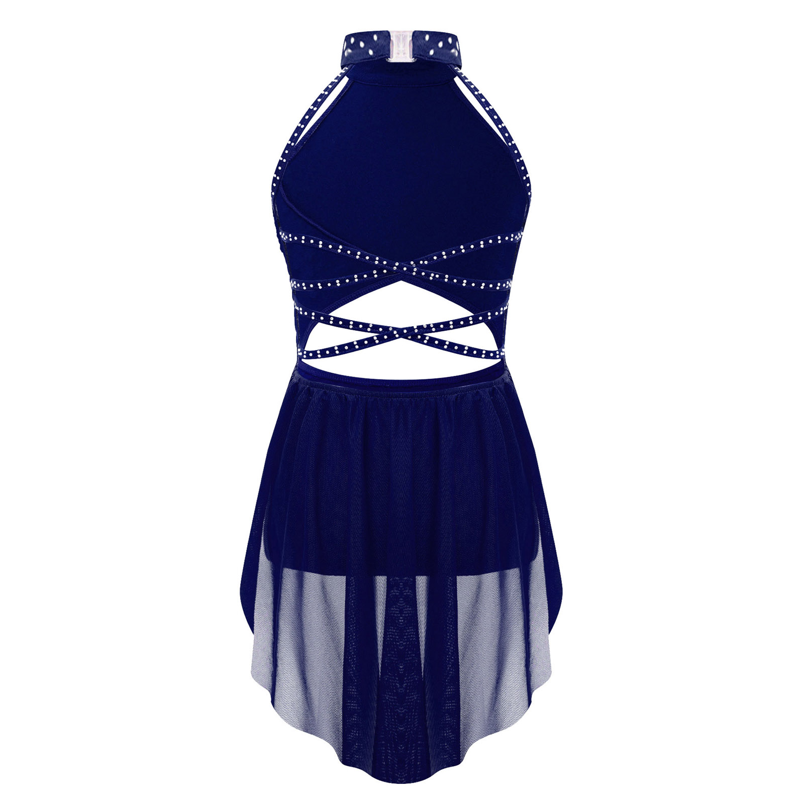 Kids Girls Ballet Leotard Dres - огляд і ціна Rhinestone Banding Trim