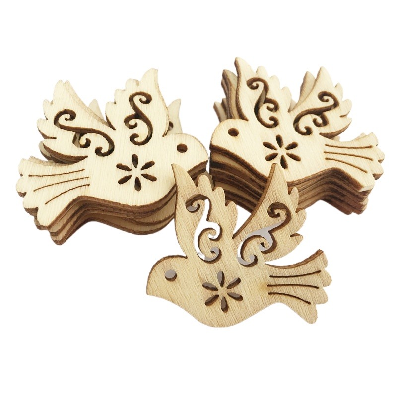 50pcs Unfinished Wooden Peace  - огляд і ціна Embellish Craft