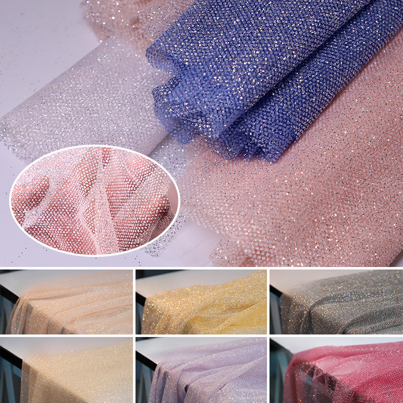 100/300/500cm X150cm Shiny Gli - огляд і ціна Crystal Mesh Fabric