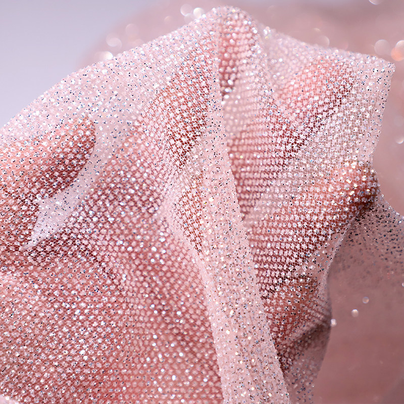 100/300/500cm X150cm Shiny Gli - огляд і ціна Crystal Mesh Fabric