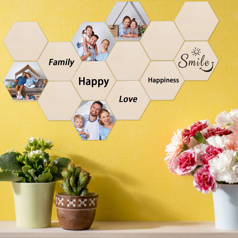 5cm Wooden Hexagon Blank Slice - огляд і ціна Embellish Craft