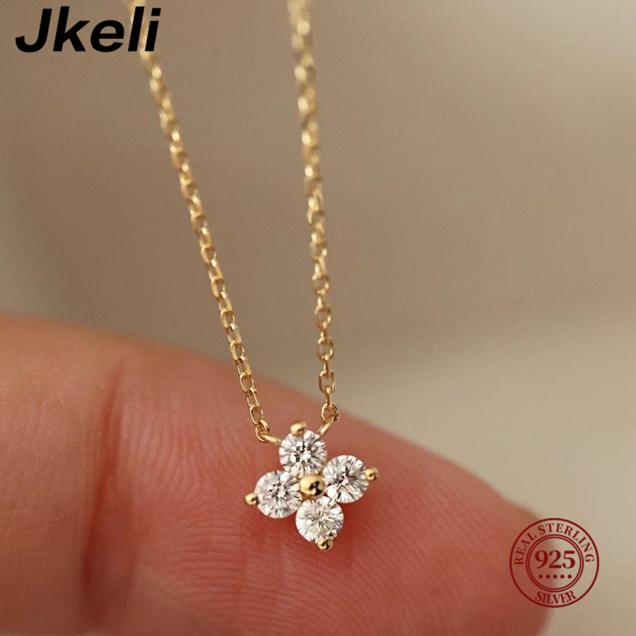 Jkeli 925 sterling silver plat - огляд і ціна Pearl Trim Chain