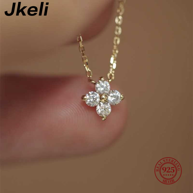 Jkeli 925 sterling silver plat - огляд і ціна Pearl Trim Chain