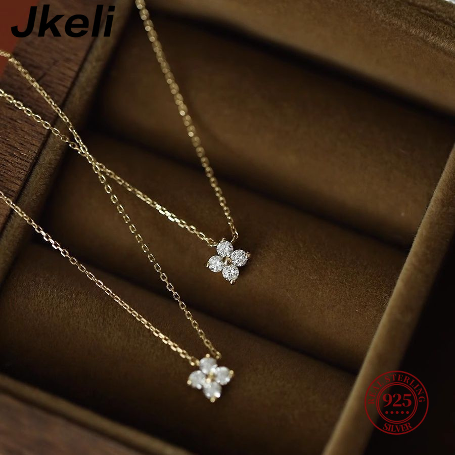 Jkeli 925 sterling silver plat - огляд і ціна Pearl Trim Chain