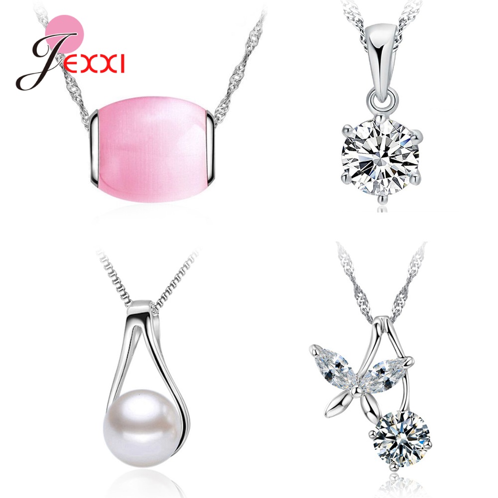 4pcs/Lot 925 Sterling Silver J - огляд і ціна Pearl Trim Chain