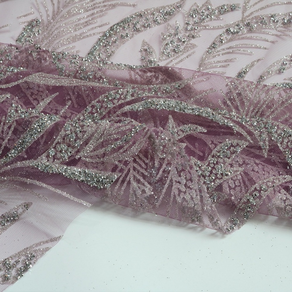 10 Hot Stamping Powder Pattern - огляд і ціна Crystal Mesh Fabric
